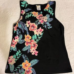 Lands End Floral Tankini Top